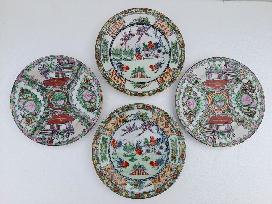 Pratos antigos fabricados em Macau