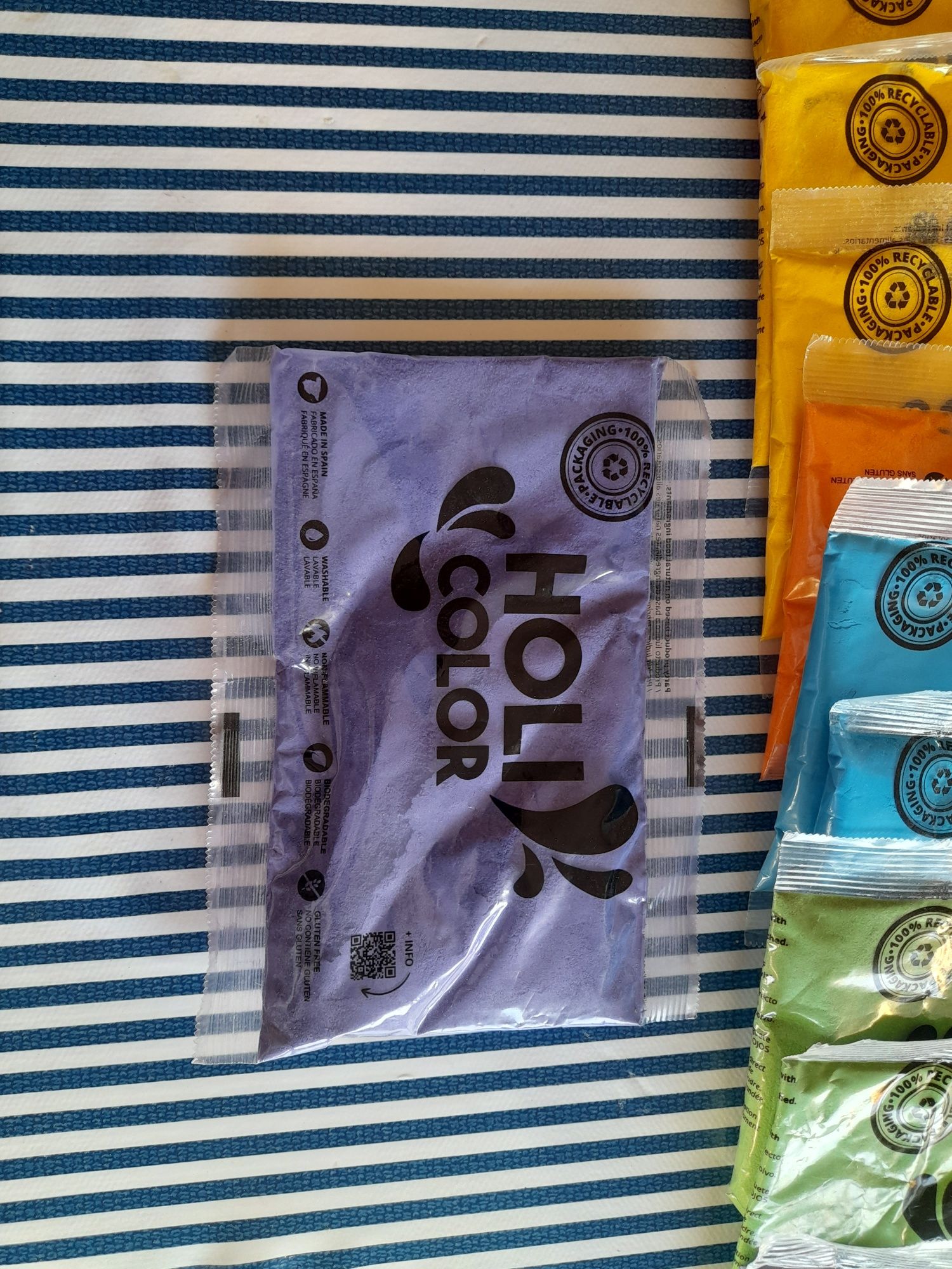 Sacos com pó para color run