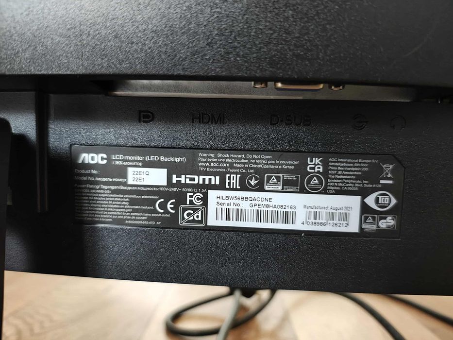 Monitor AOC 22E1Q