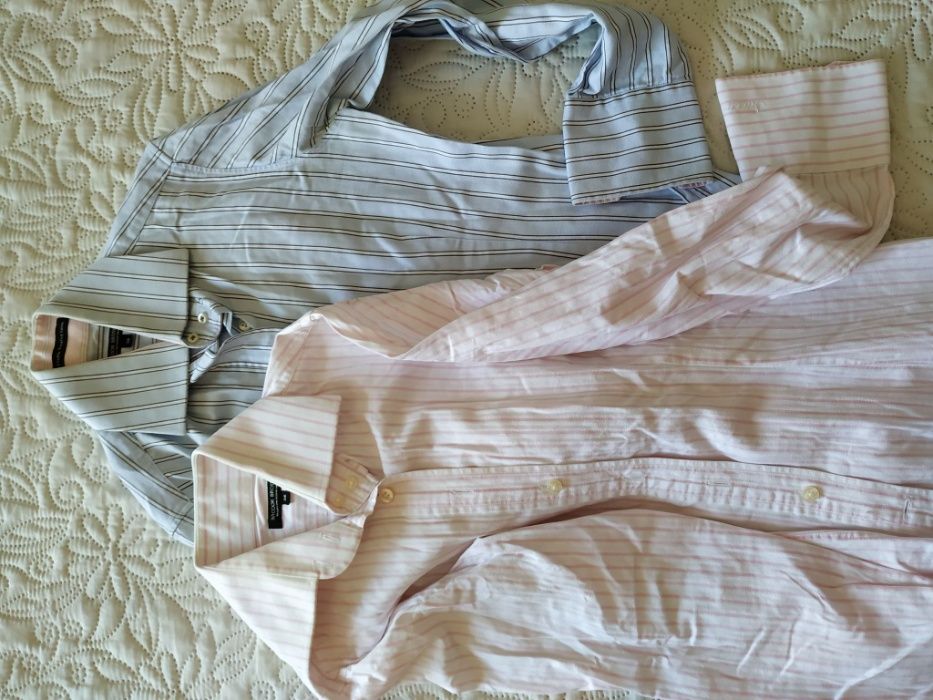 2 camisas Sacoor tamanho 36 (azul/rosa)