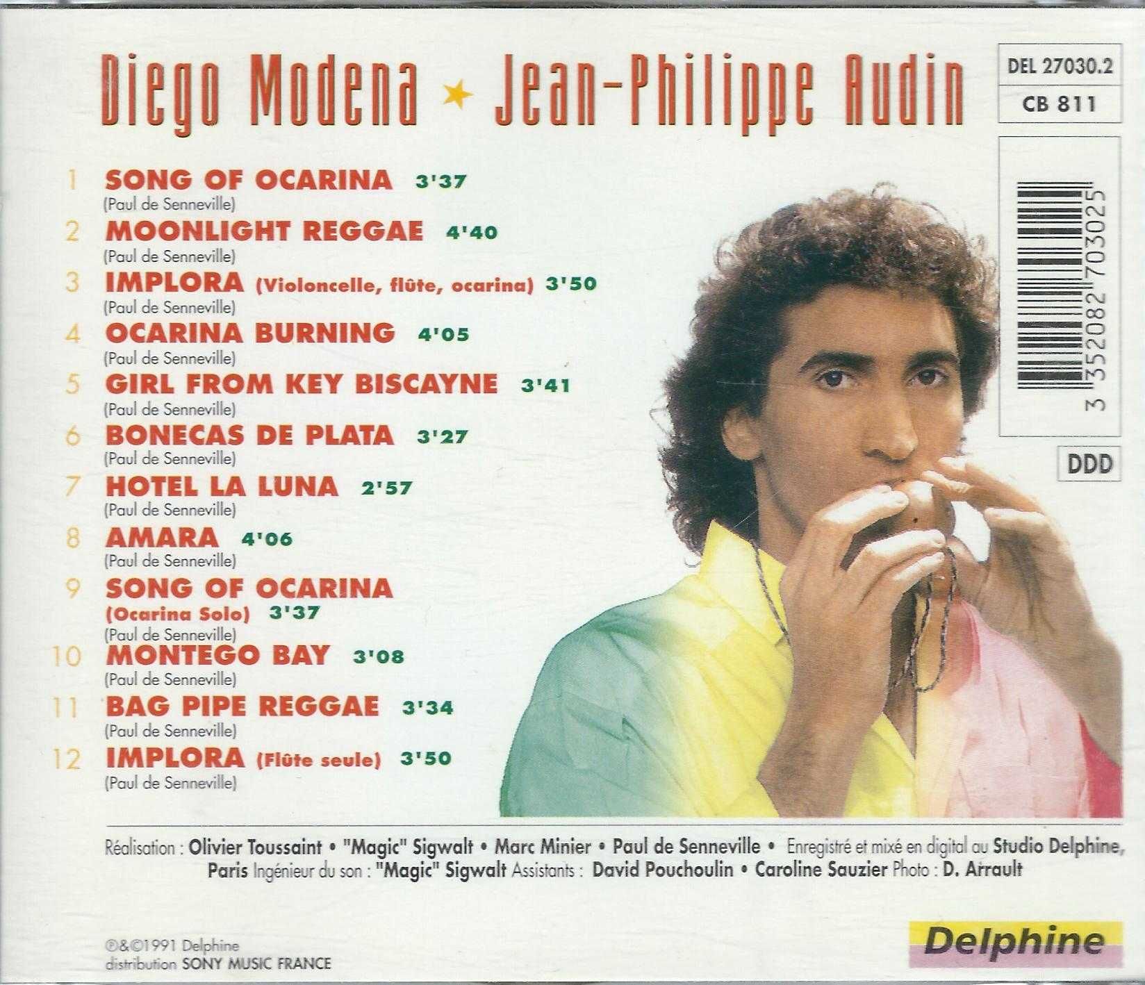 CD Jean-Philippe Audin & Diego Modena - Ocarina (1991) (Delphine)
