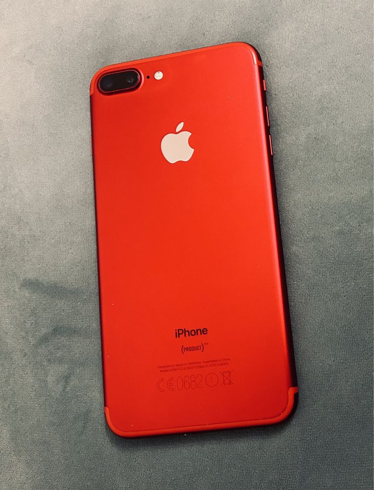 Iphone 7 Plus vermelho 128 G bateria a 100%