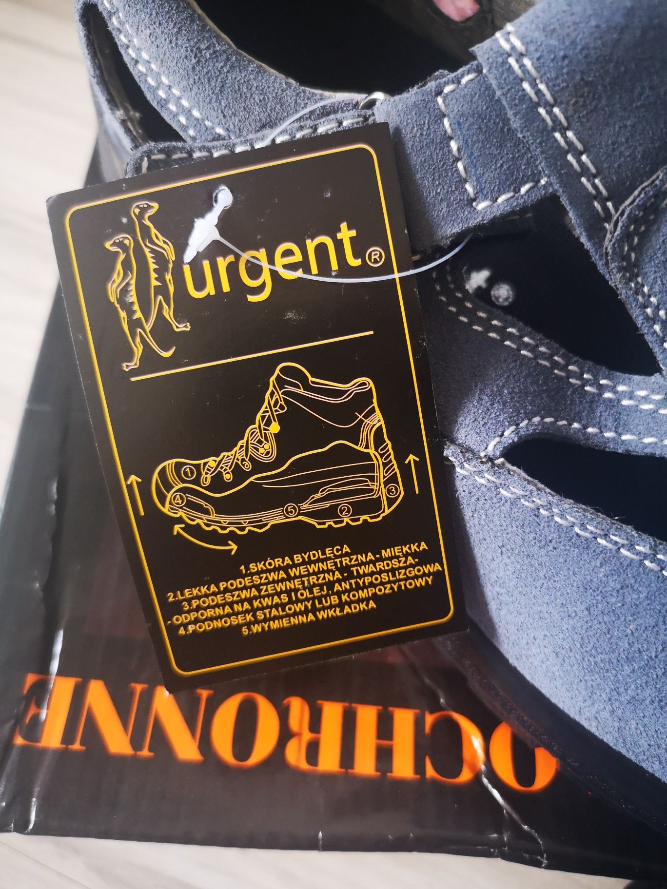 Buty ochronne URGENT rozmiar 40 NOWE