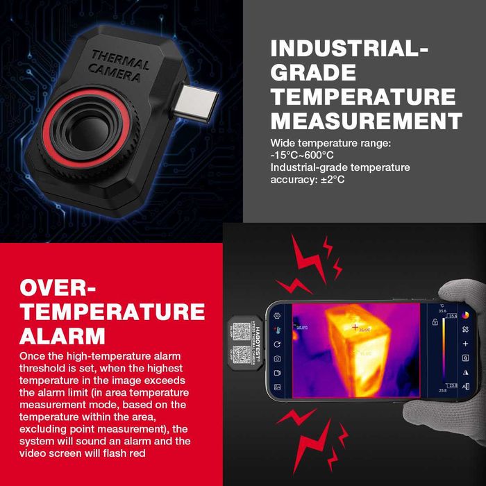 Kamera Termowizyjna Do Telefonów i Urządzań Mobilnych HABOTEST HT820