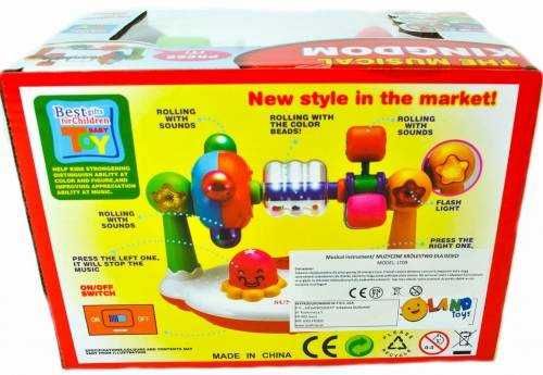 Interaktywna grzechotka muzyczne królestwo dla dzieci zabawka