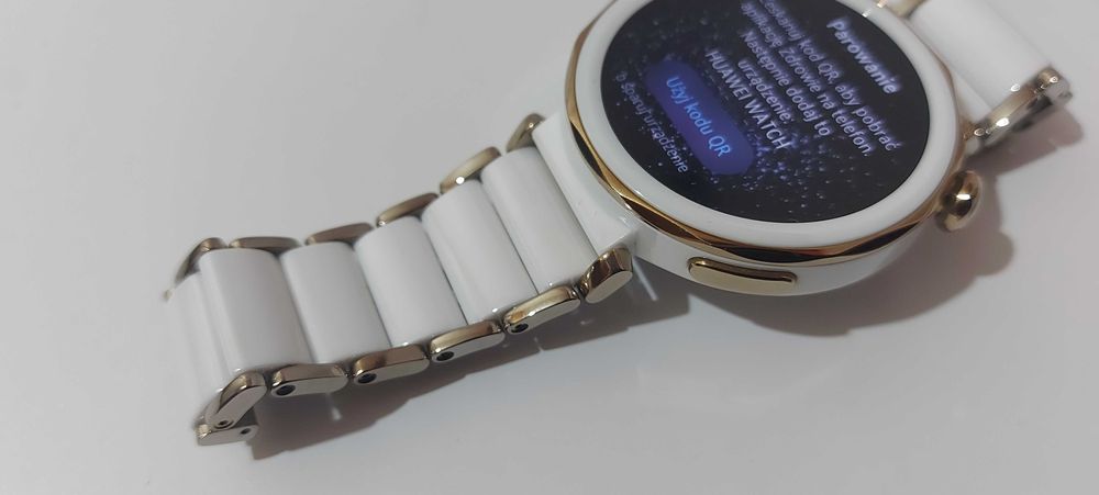 Smartwatch Huawei Watch GT 5 Pro Elegant biało-złoty 42mm