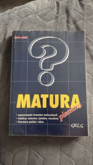Sprzedam książkę do matury pisemnej z języka polskiego