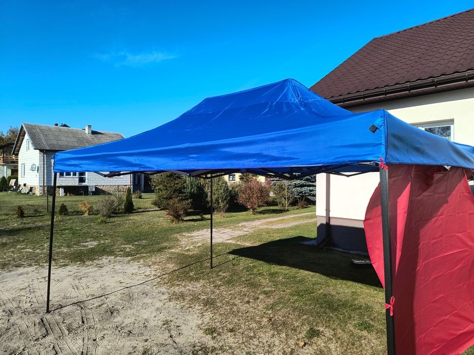 Namiot handlowy 3x4,5 m niebieski