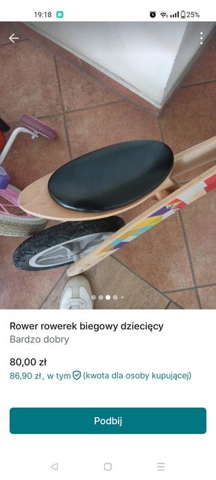 Rowerek biegowy dziecięcy rower