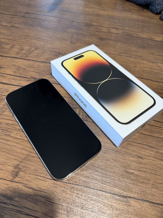 Złoty Iphone 14 pro 128 GB + gratisy