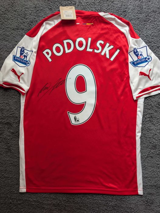Koszulka Arsenal 14/15 LUKAS PODOLSKI z autografem