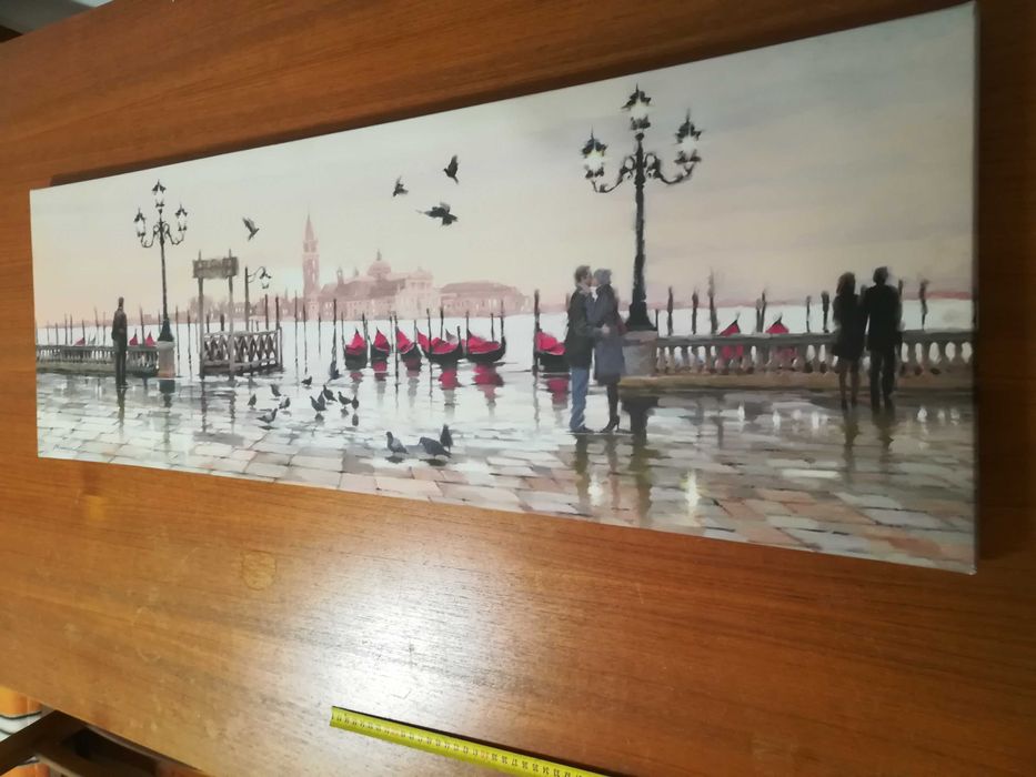 Obraz Richard Macneil Wenecki Port 100x32 cm