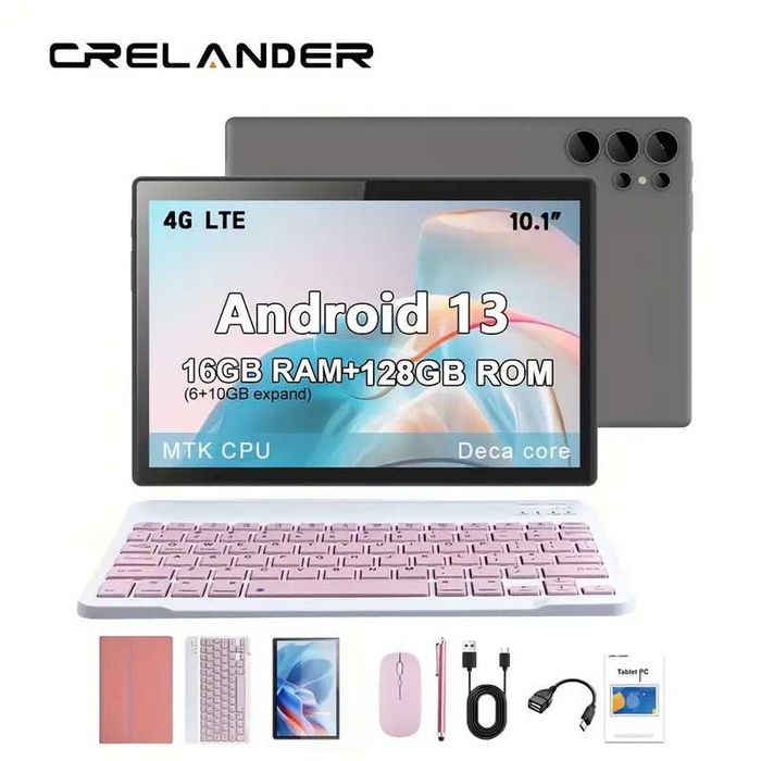 Планшет Crelander T50 2025 10.1 MTK DecaCore 16/128 LTE Dual SIM 18 MP