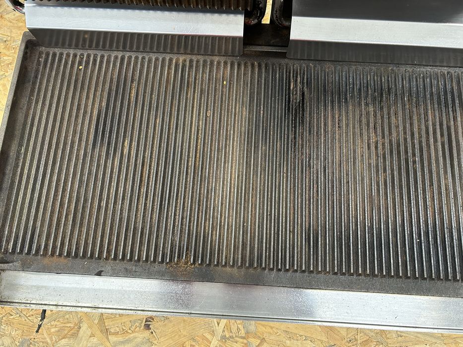 Kontakt grill Roller Grill podwójny dzielona góra i dół ryflowane