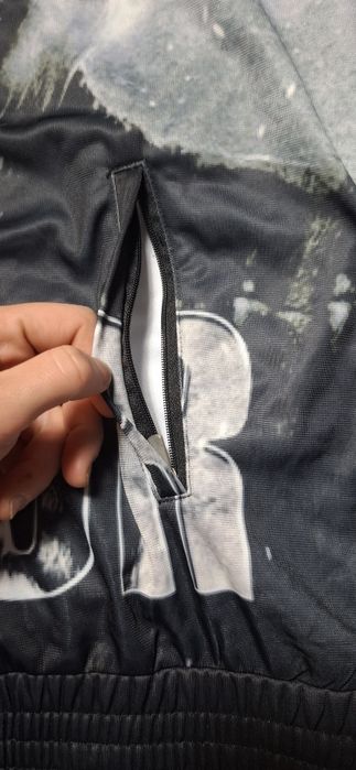 Bluza męska Terror, na suwak, bez kaptura, zip, logo, oldschool