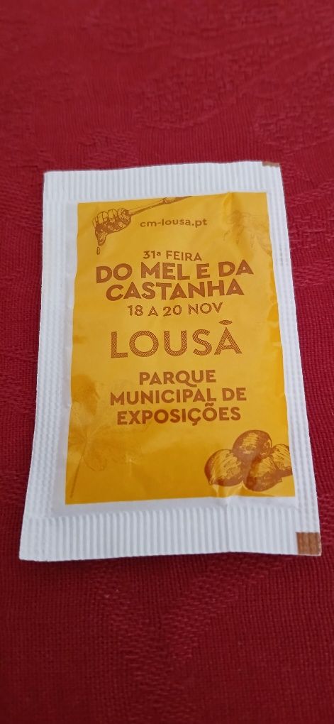 Pacote de açúcar Feira Mel e da Castanha