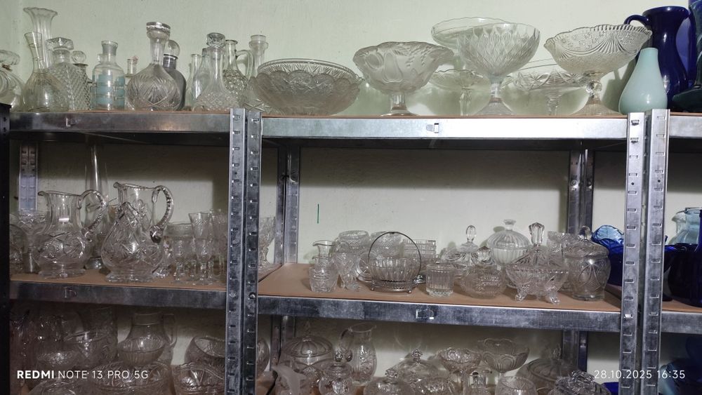 Szkło Kolorowe Kryształy Porcelana Wszystko z PRL-u