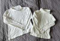 Biała bluzka coccodrillo 116, biały ecru golf h&m 116