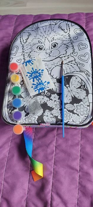 Рюкзак - расскраска