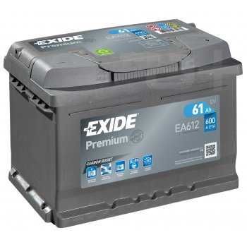 Exide Premium 61Ah 600A EA612