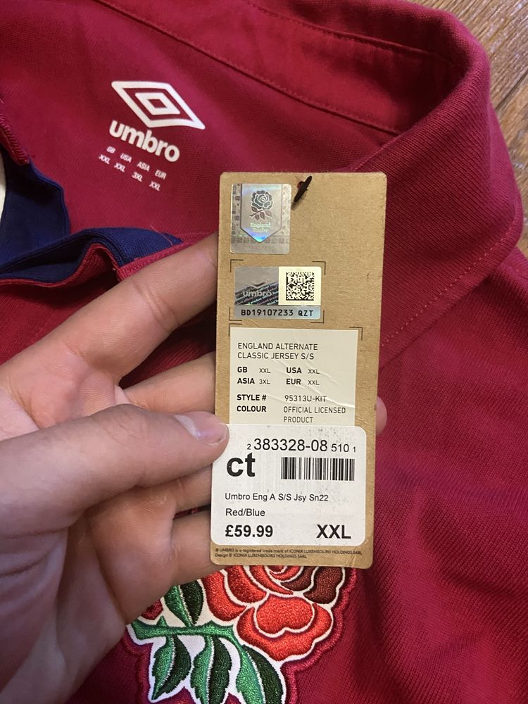 НОВА футболка регбі Umbro O2 size XXL (100/10) stone island c.pcompany