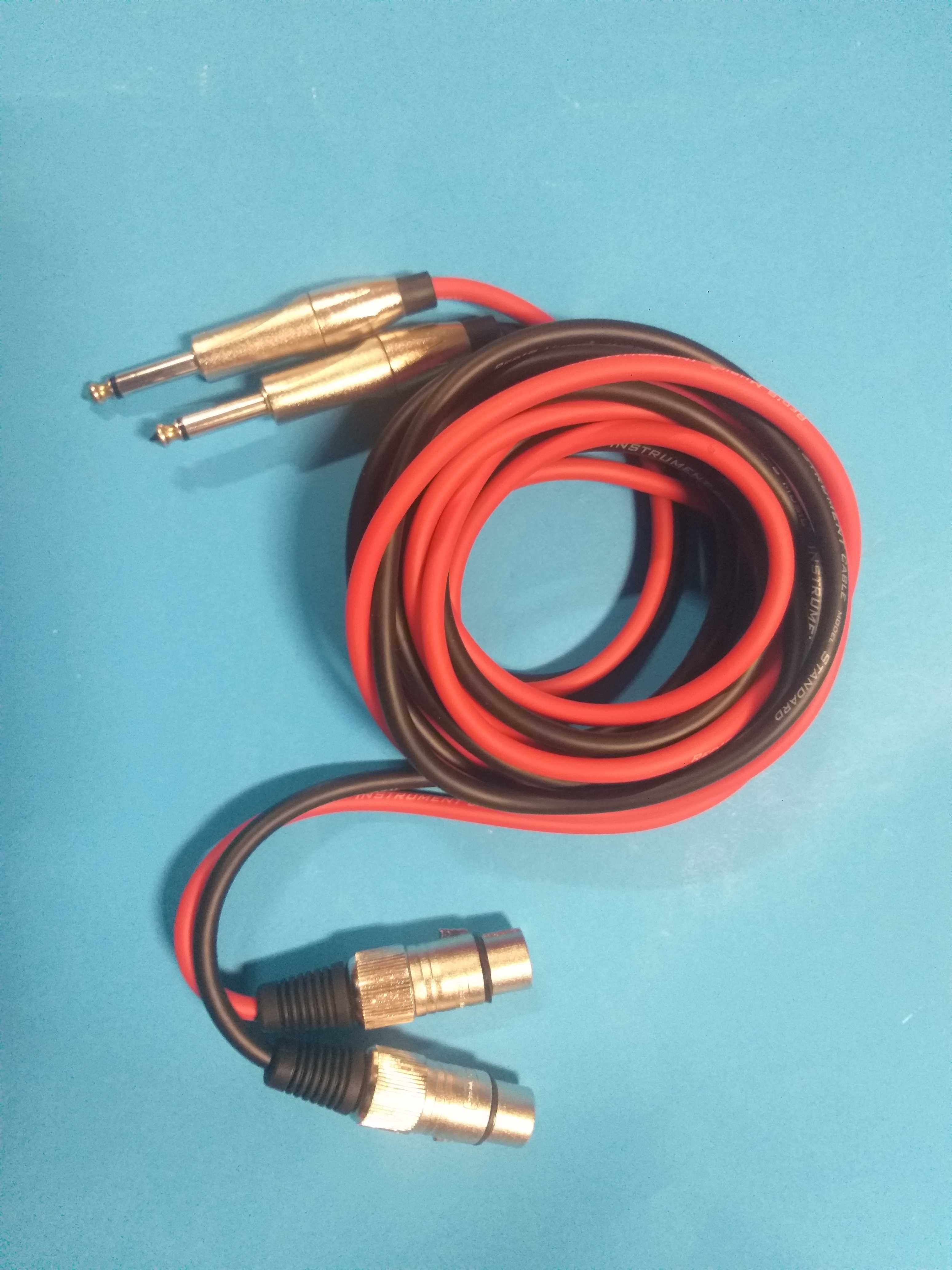 Kable nowe 2 x 3 metry XLR - JACK
