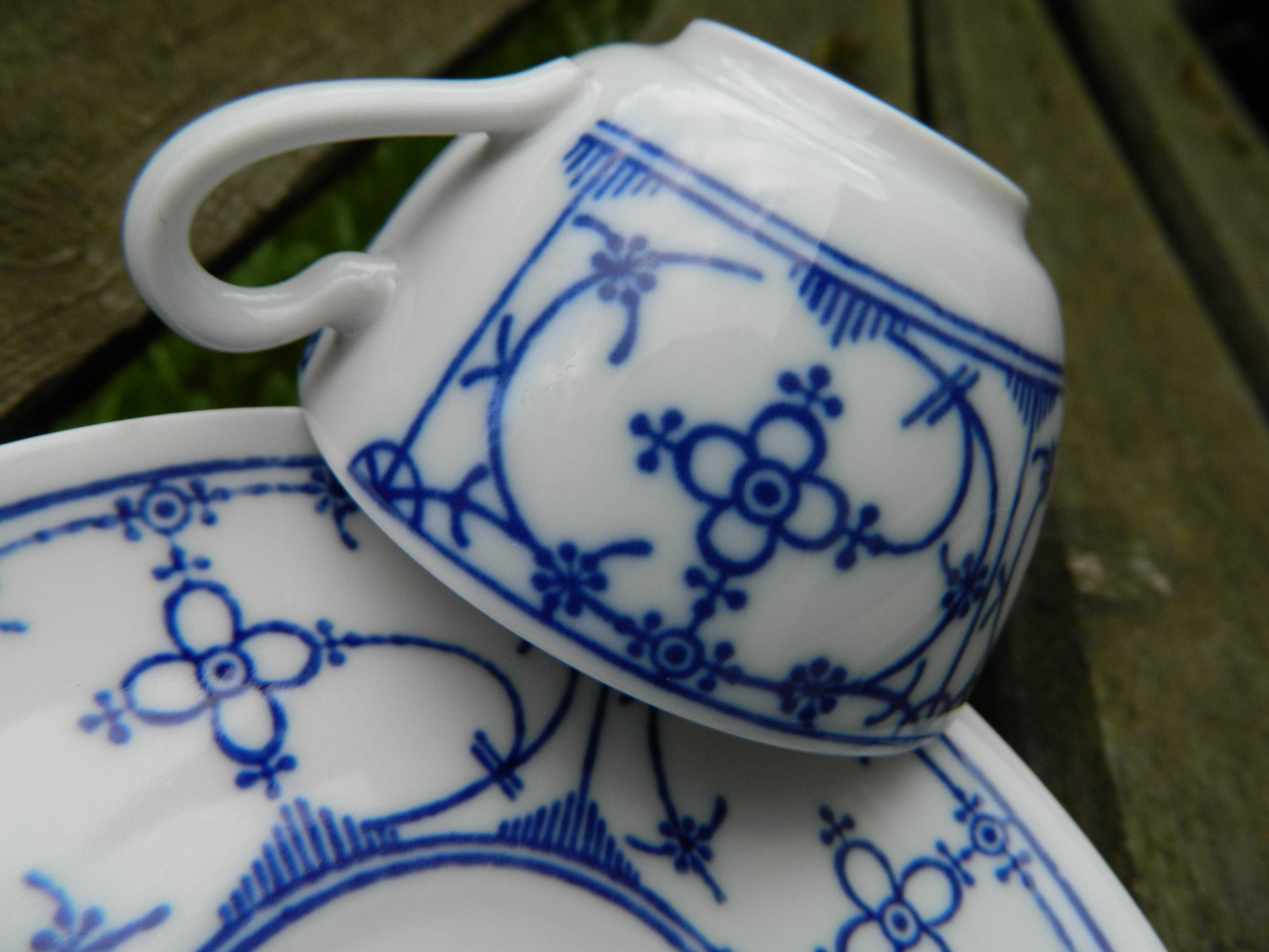 FILIŻANKA mocca espresso Bareuther Indischblau wzór cebulowy porcelana