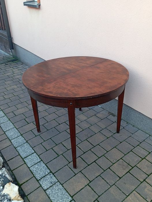 Stół okrągły PRL Transport