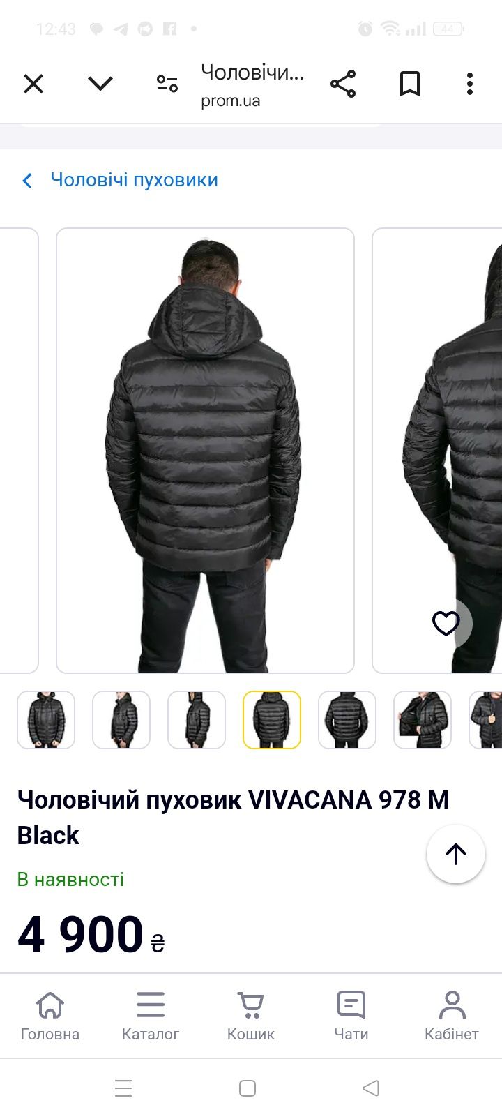 Куртка зимова чоловіча Vivacana