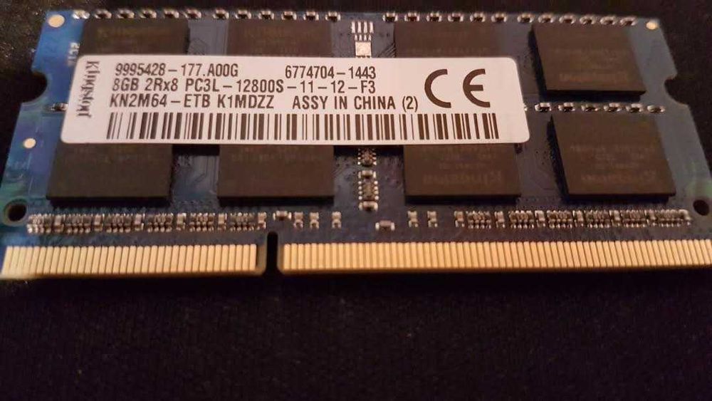 Kingston DDR3L 8GB SODIMM 1600MHz – RAM do laptopa