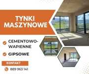 Wykonam Tynki maszynowe cemento wapienne oraz gipsowe