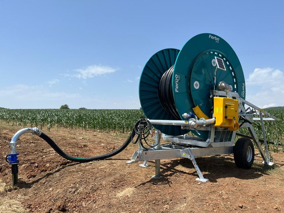 FERBO Deszczownia szpulowa 90/480m  Black Edition