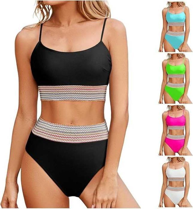 Nowy strój kąpielowy/ dwuczęściowy/bikini/majtki/biustonosz R-L !4082!