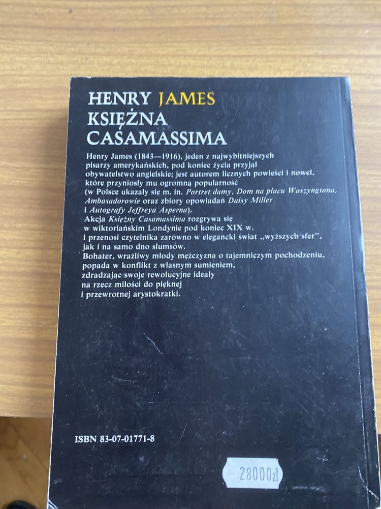 Henry James Księżna Casamassima