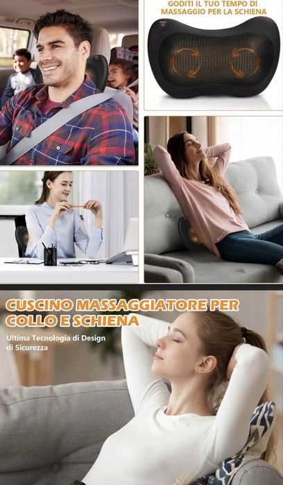 Masazer szyji,karku i ciala 3d