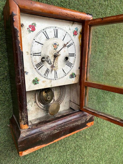 relogio antigo, para restauro completo, mesa ou parede