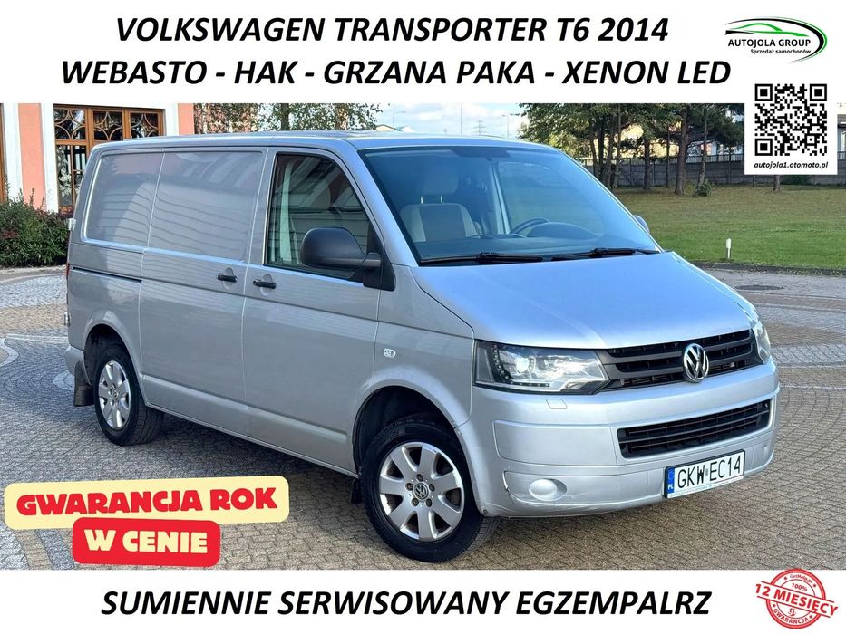 Volkswagen TRANSPORTER T6  * 2.0TDI 140KM * Automat DSG* Webasto* Grzana paka * GWARANCJA W CENIE