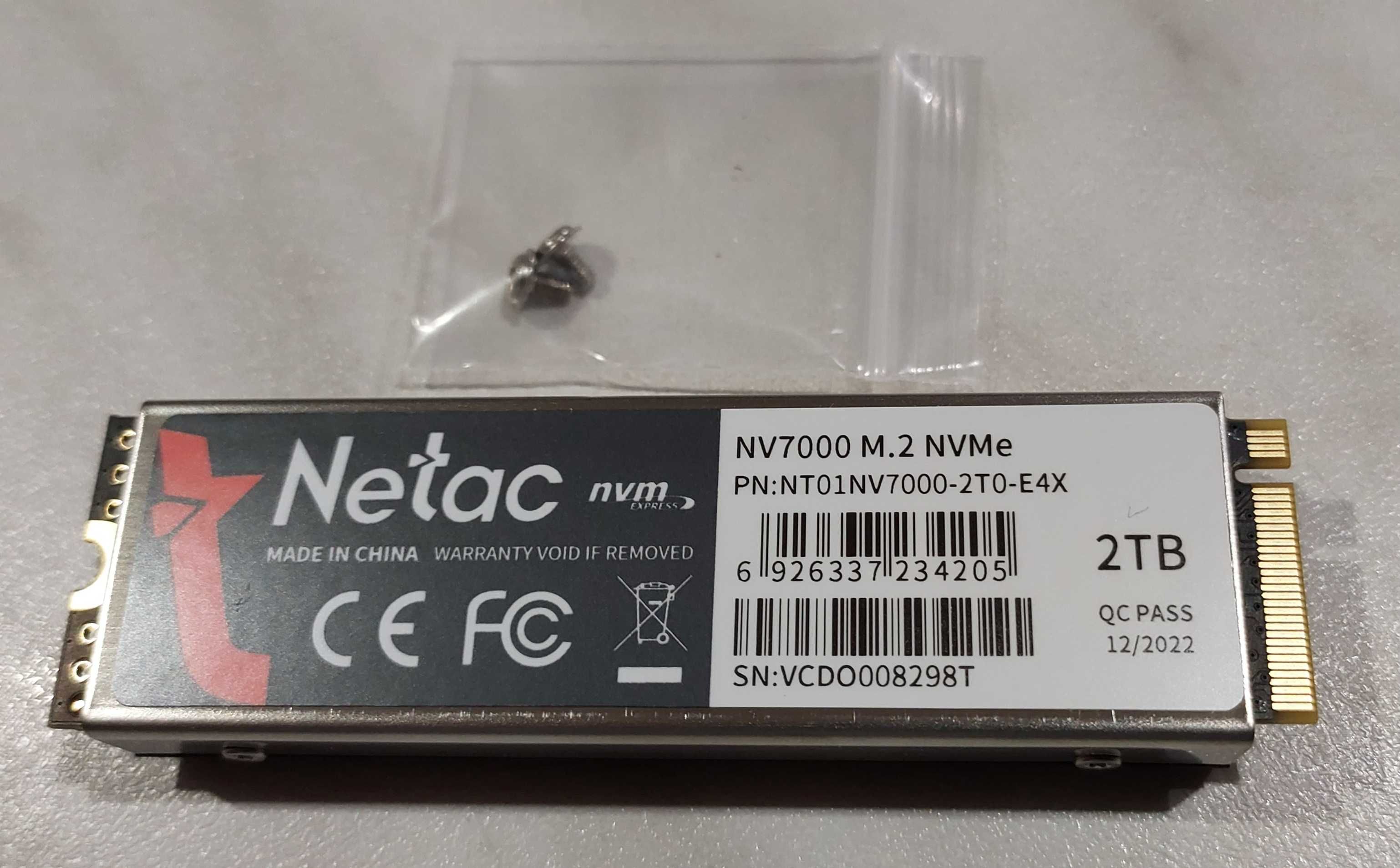 Netac M.2 SSD 2280 NVMe NV7000 2TB совместим с PS5 ПК playstation 5
