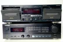 PIONEER CT-W830R Double Cassette Deck, PIONEER SX-227 Stereo Receiver