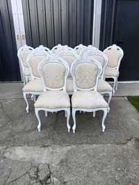 Krzesła ludwik białe 12 szt po renowacji