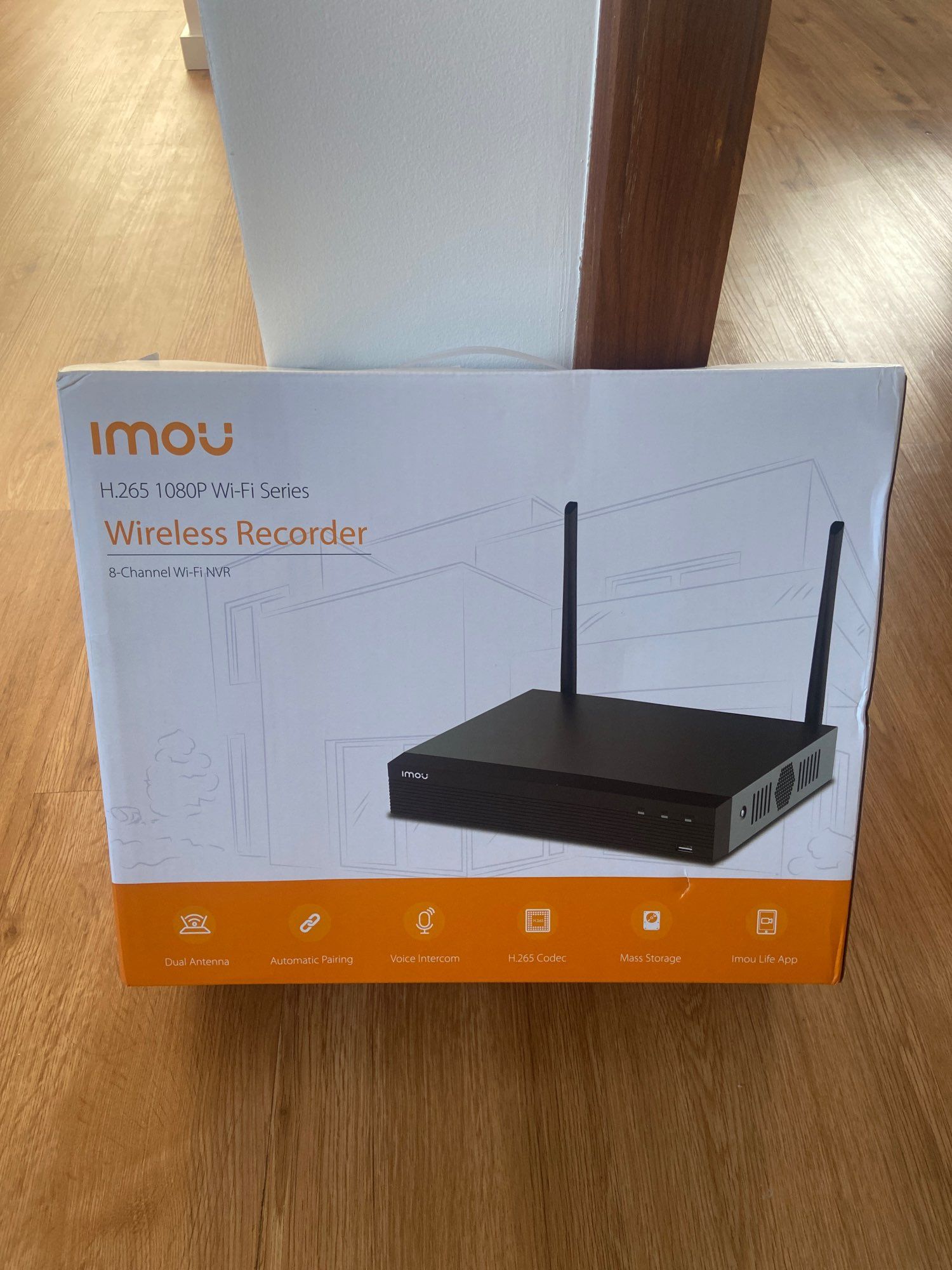 Imou 8 каналів, NVR 8 CH, Wi-fi Відеореєстратор Dahua