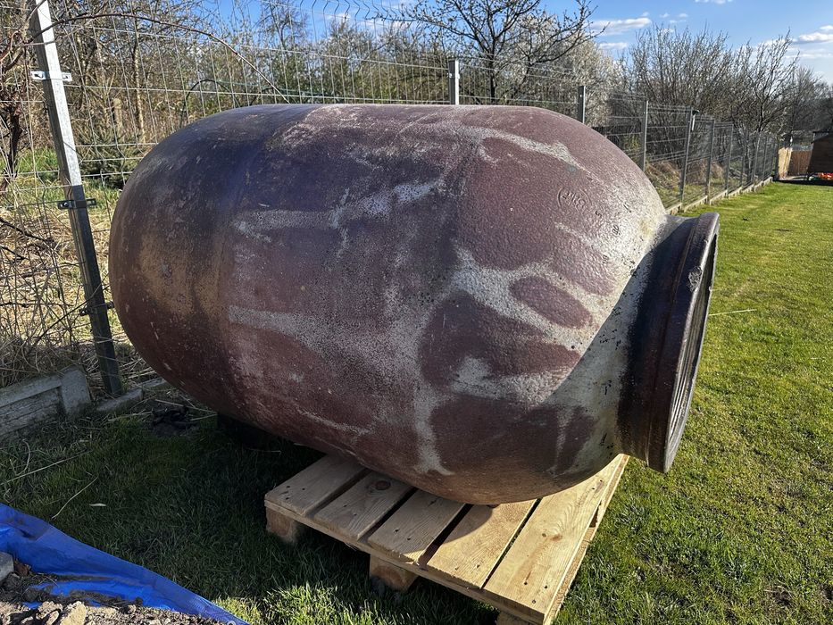Beczka ceramiczna kamienna gliniana ogrodowa na wode ozdobe 1000l