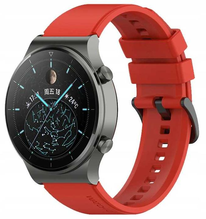 Pasek Opaska Do Huawei WATCH GT GT 2 22MM CZERWONY