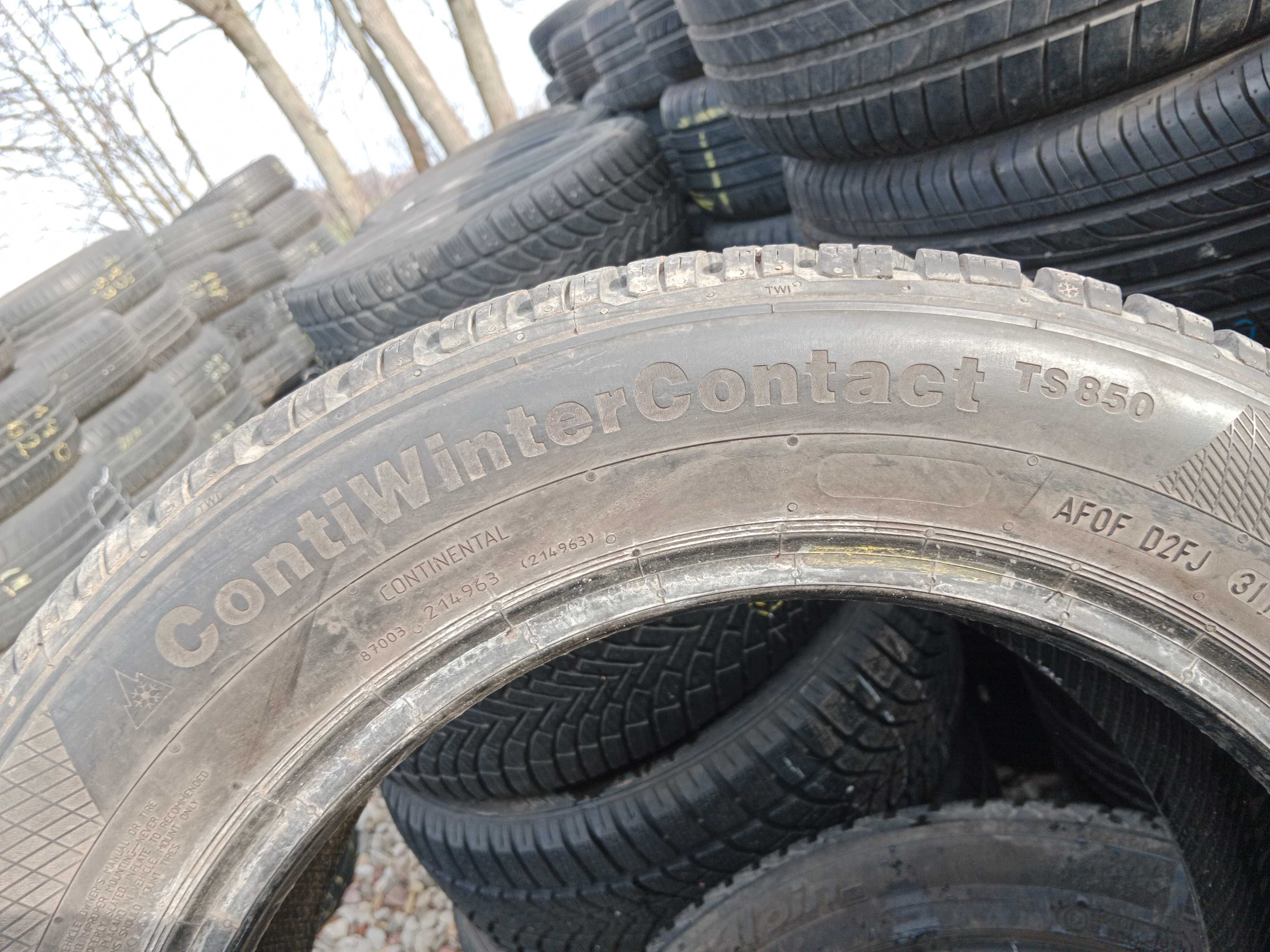 Opona używana 205/55R16 Continental ContiWinterContact TS850 1szt.