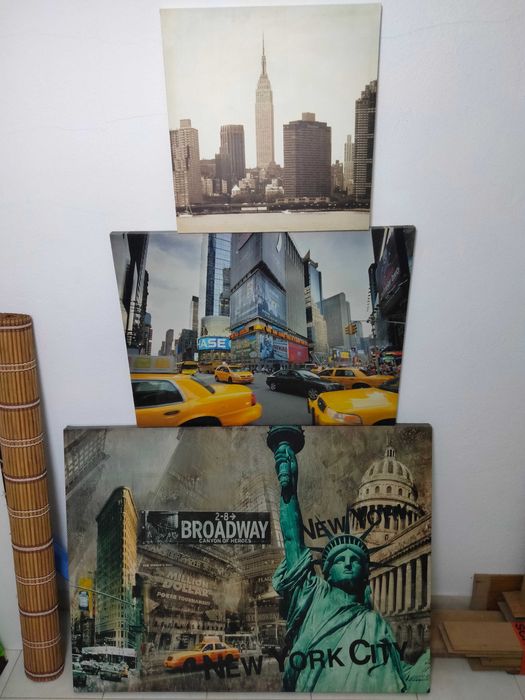 Conjunto de 3 telas New York