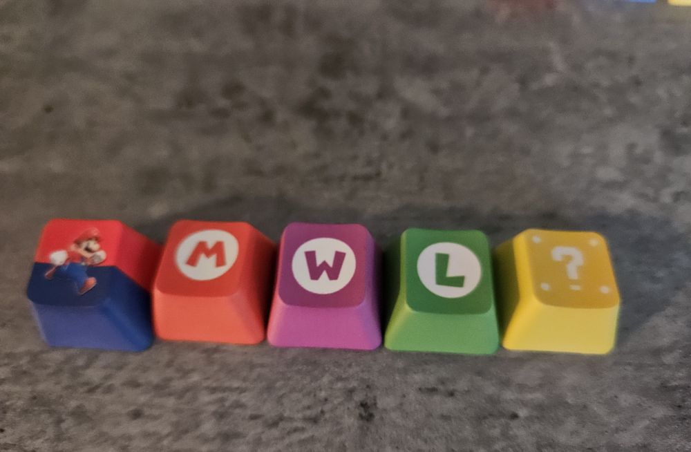 Nowa klawiatura klawisze do klawiatury 5 szt. zestaw Super Mario Bros