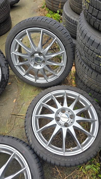 Felgi 17” 4x98 ET35 z zimówkami 205/40/17, Honda, Fiat