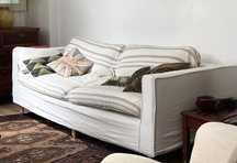 Sofa Habitat branco 3 lugares