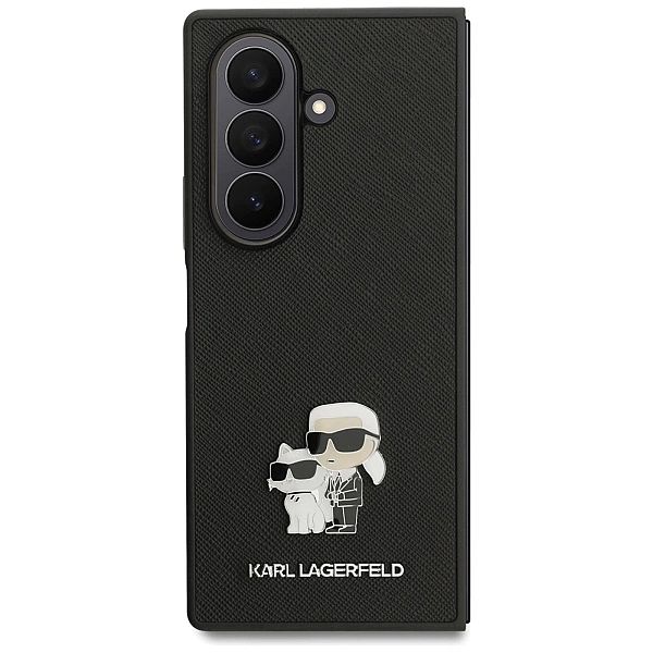 Etui Karl Lagerfeld Saffiano Karl&Choupette Pin na Samsung Galaxy Z Fo