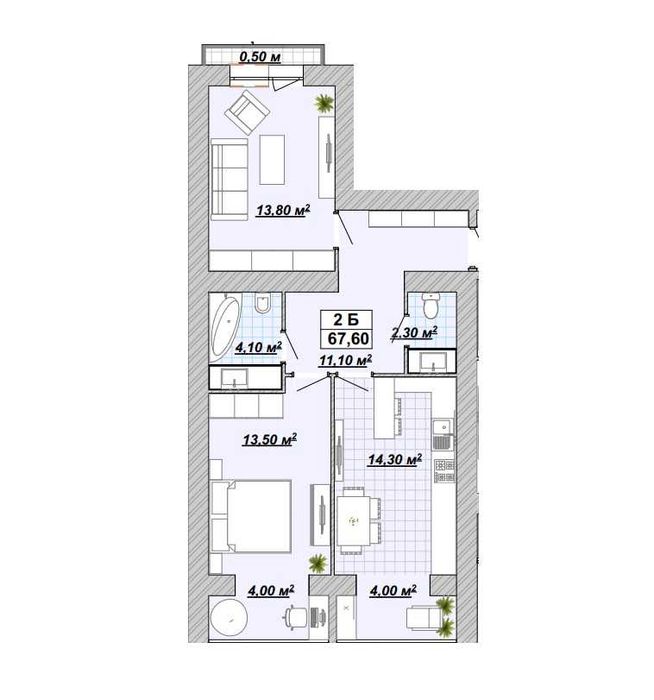 Квартира у центр,дво 2-кімн продам Галицька-Княгинин,видова річка парк